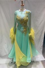 スタンダードドレス　ペパーミント×イエロー【SALE 300,000円】