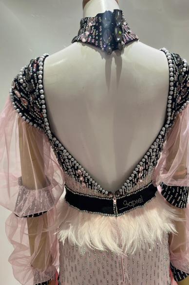 スタンダードドレス　ピンク×ブラック【SALE 330,000円】