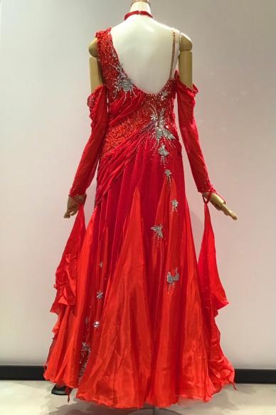 スタンダードドレス　ルージュ×シルバー【SALE 220,000円】