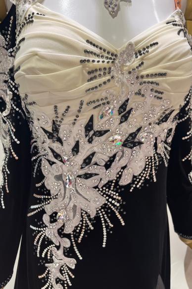 スタンダードドレス　ブラックベロア